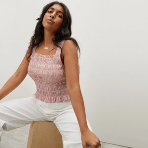 NWT- The Smock Cami from Everlane in Pink Plaid